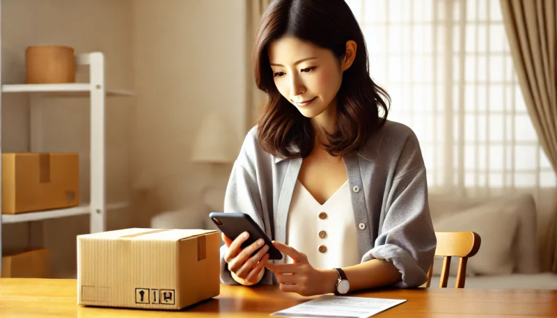 発送連絡返信方法