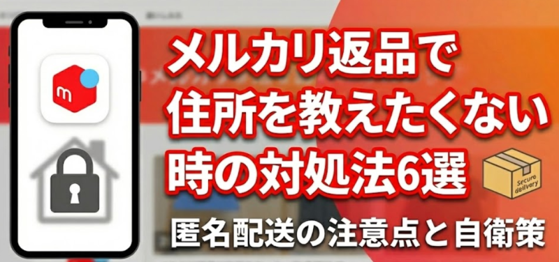 メルカリ 返品 住所 教えたくない